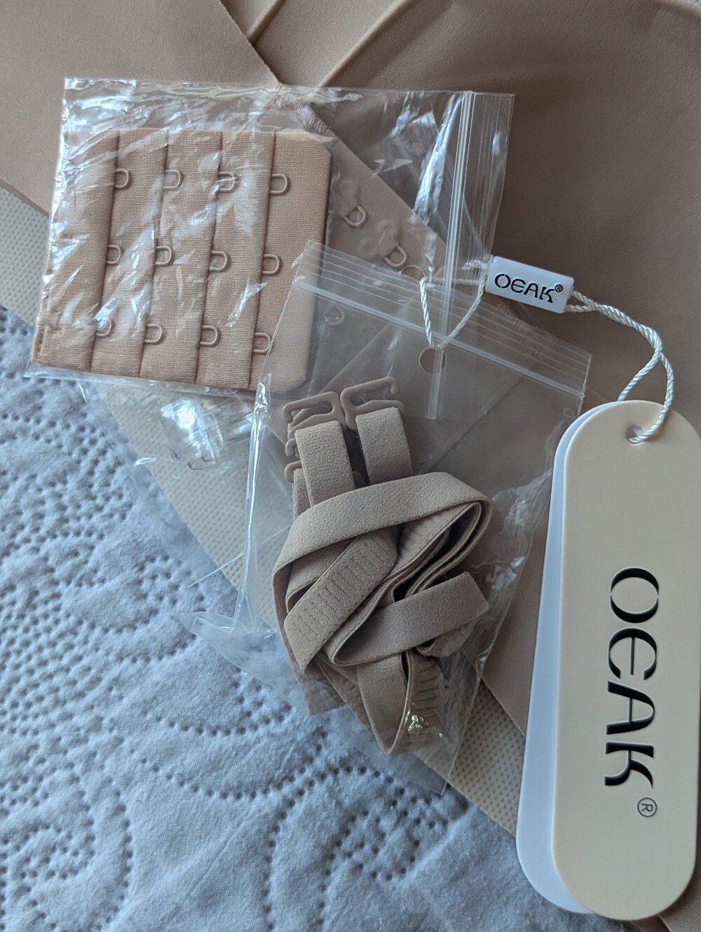 OEAK Nude Strapless Adhesive Bra - Seamless Backless Support, XL - Picture 10 of 16